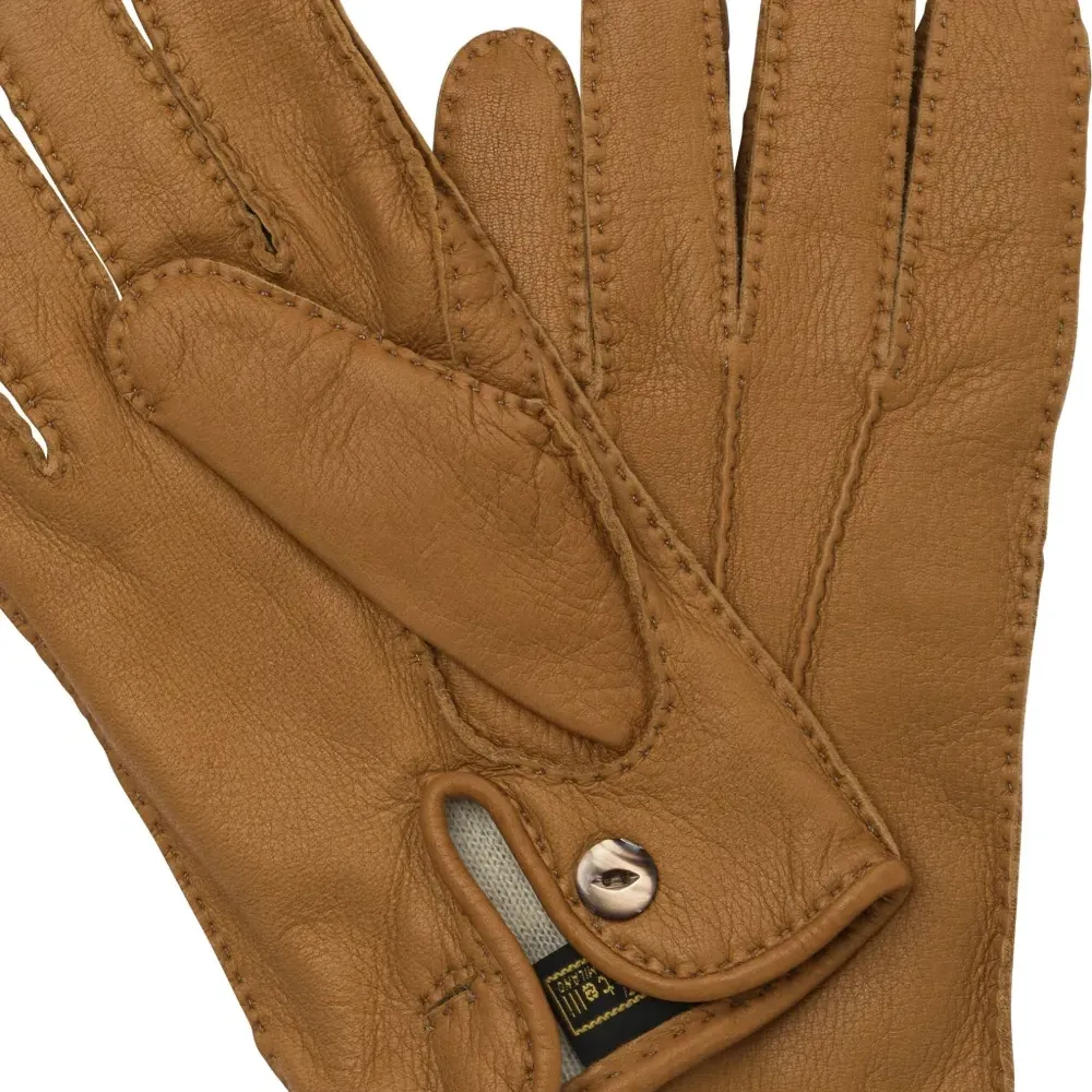 Перчатки из прошитой кожи