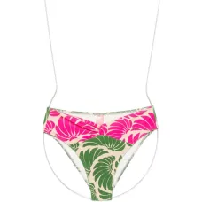 Бикини с завышенной талией и цветочным принтом