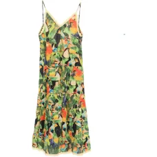 Макси-платье Bird Leaves с рюшами