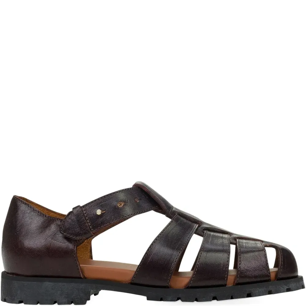 Кожаные сандалии