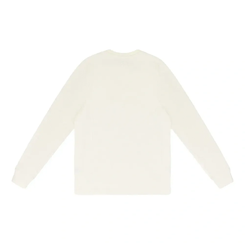 Длиннорукавная футболка из вываренного хлопка (стиранной ткани)