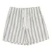 Шорты с завязками и полосатым узором
