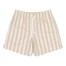Шорты с завязками и полосатым узором