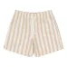 Шорты с завязками и полосатым узором