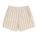 Шорты с завязками и полосатым узором