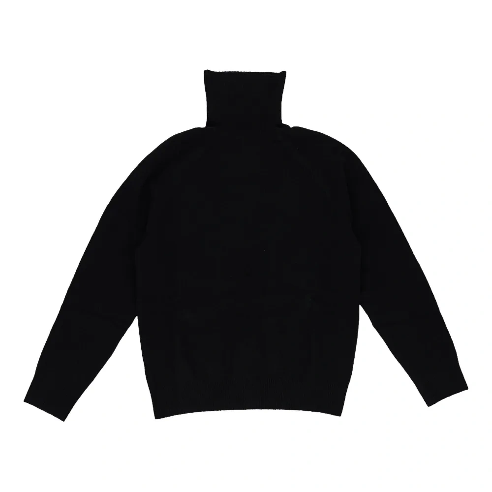 Шерстяной свитер с воротником-гольф