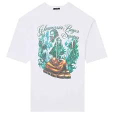 Футболка с круглым вырезом и принтом