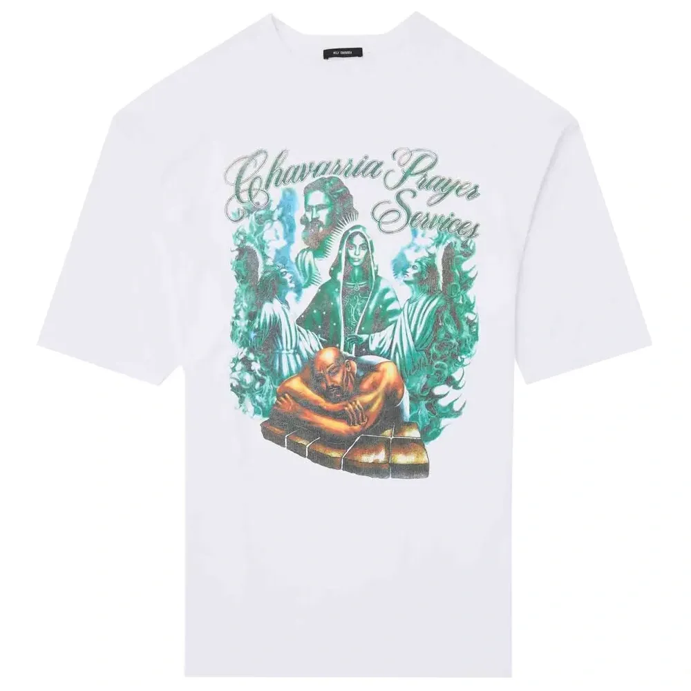 Футболка с круглым вырезом и принтом