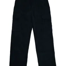 Велюровые брюки с накладными карманами