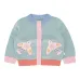 Кардиган с аппликацией в виде птицы