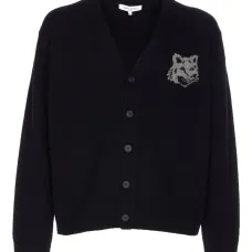 Кардиган на пуговицах с изображением головы лисы