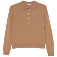 Свитер с воротником поло