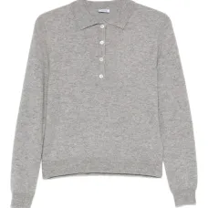 Свитер с воротником поло