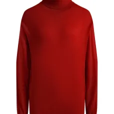 Свитер из шерсти мериноса с высоким воротником