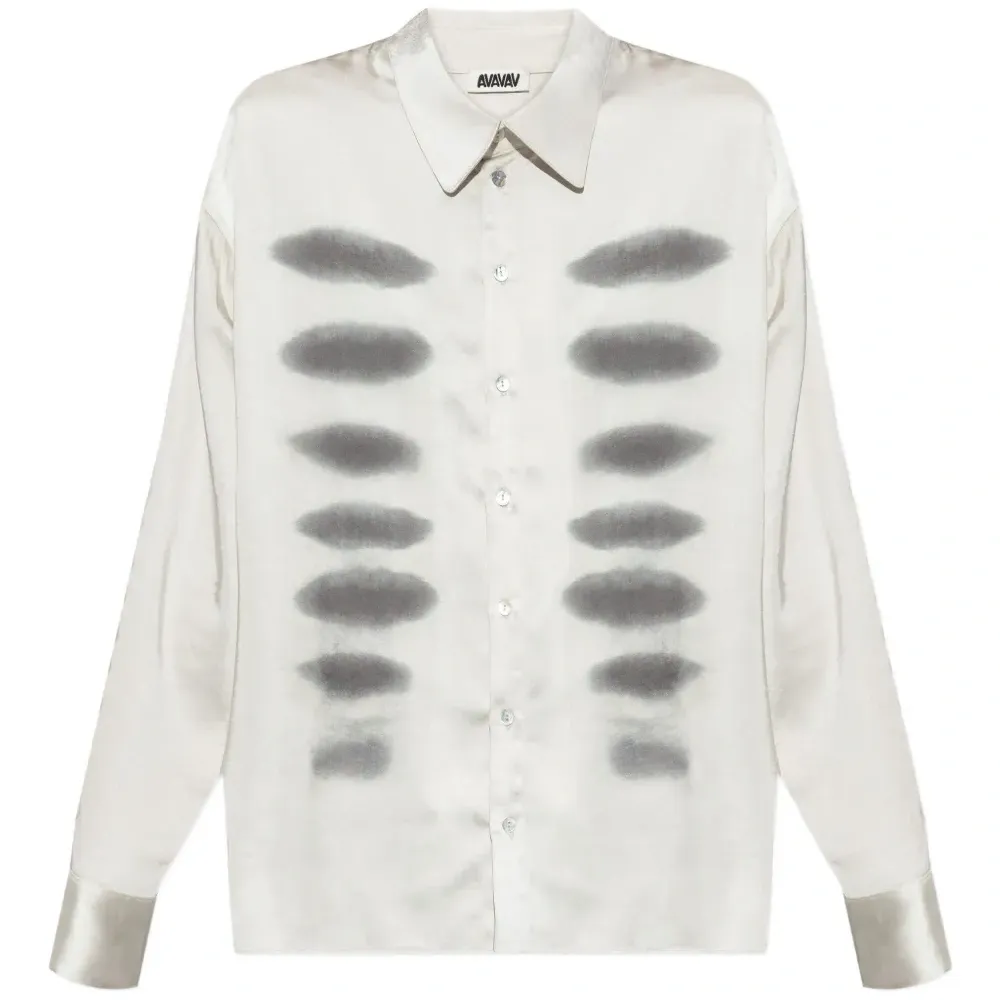 Рубашка с принтом "рентген"