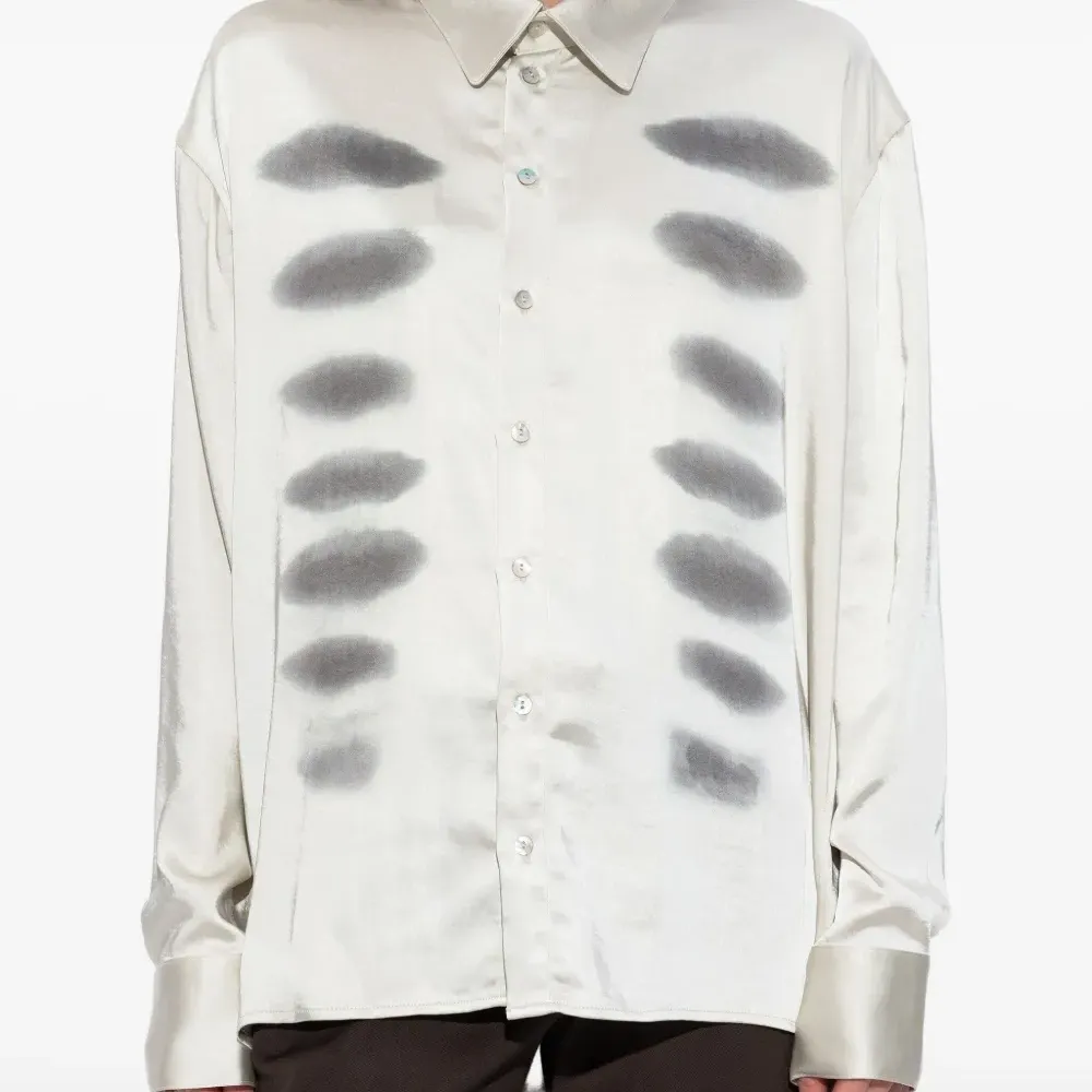 Рубашка с принтом "рентген"