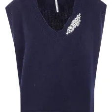 Кашемировый жилет с V-образным вырезом Кашемировый жилет с V-образным вырезом