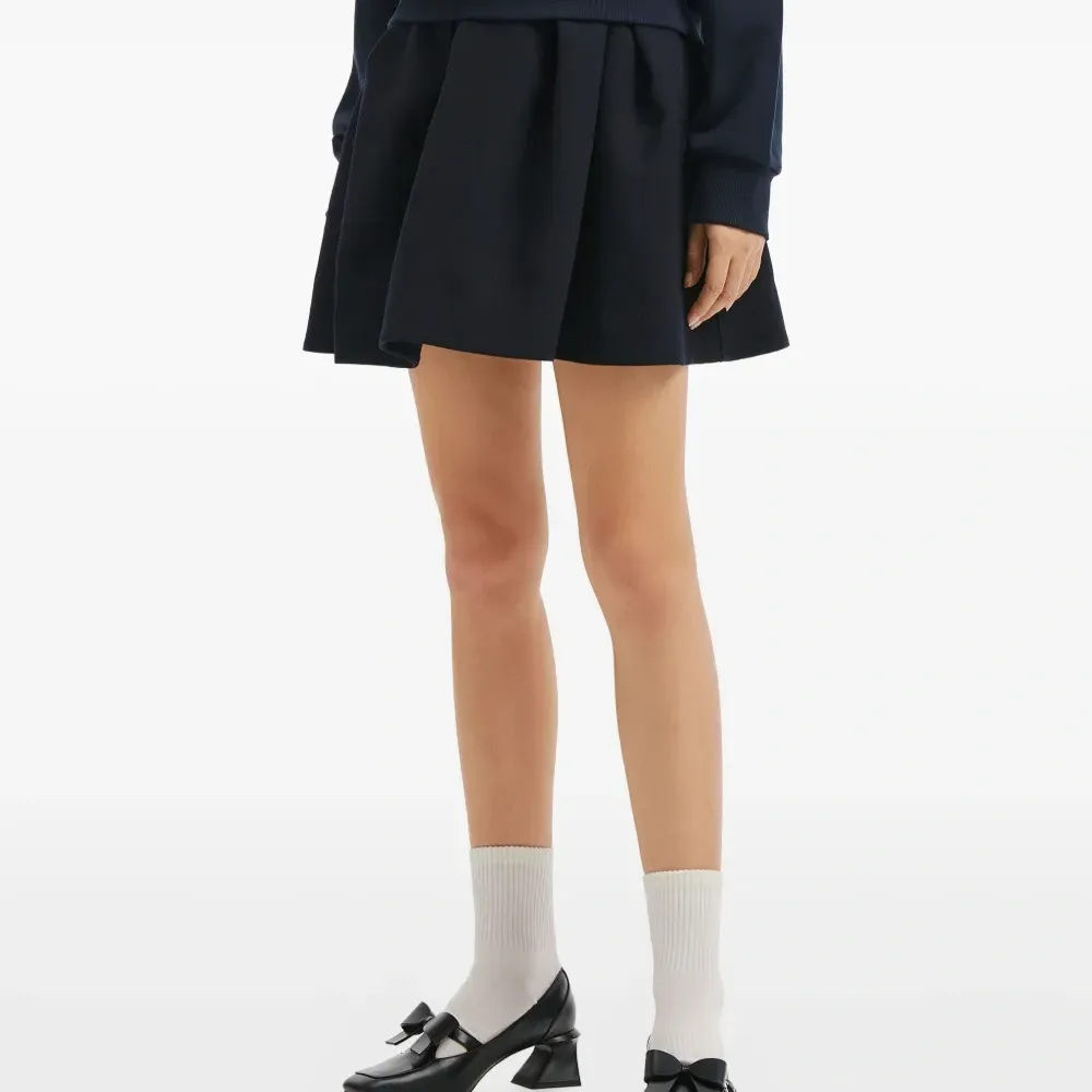 Плиссированная мини-юбка