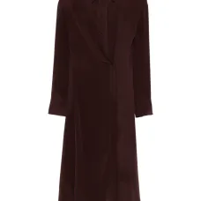 Платье-рубашка из шелка