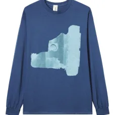 Футболка с длинными рукавами и принтом