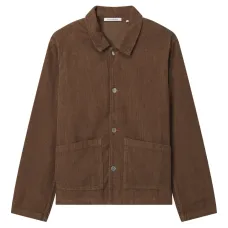 Рубашка-оверсайт из вельвета с карманом