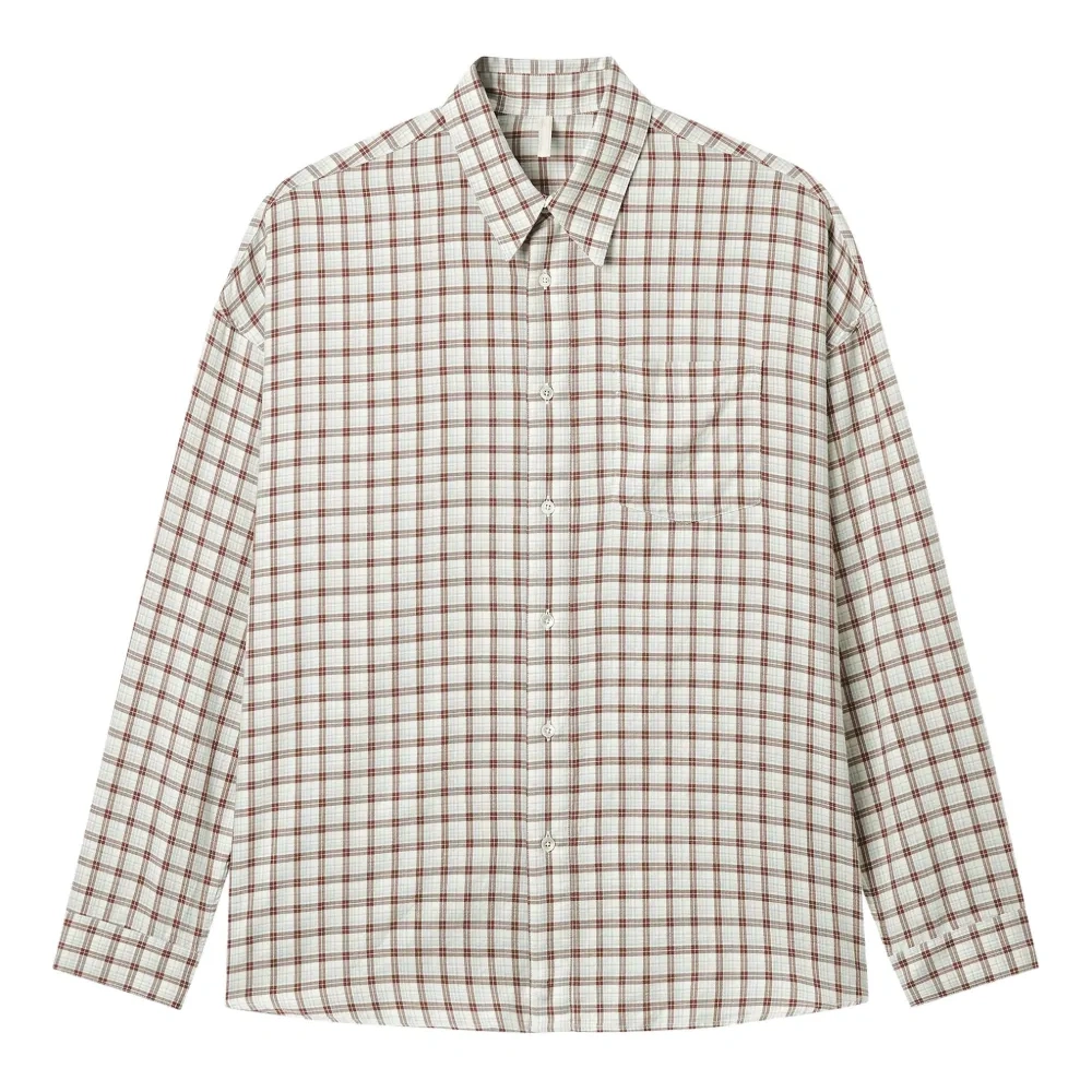 Рубашка в клетку с карманом