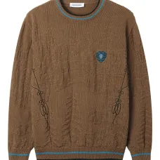 Свитер с тиснёным рисунком