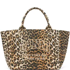 Сумка-тоут с леопардовым принтом Сумка-тоут с леопардовым принтом