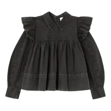 Блузка с оборками на воротнике