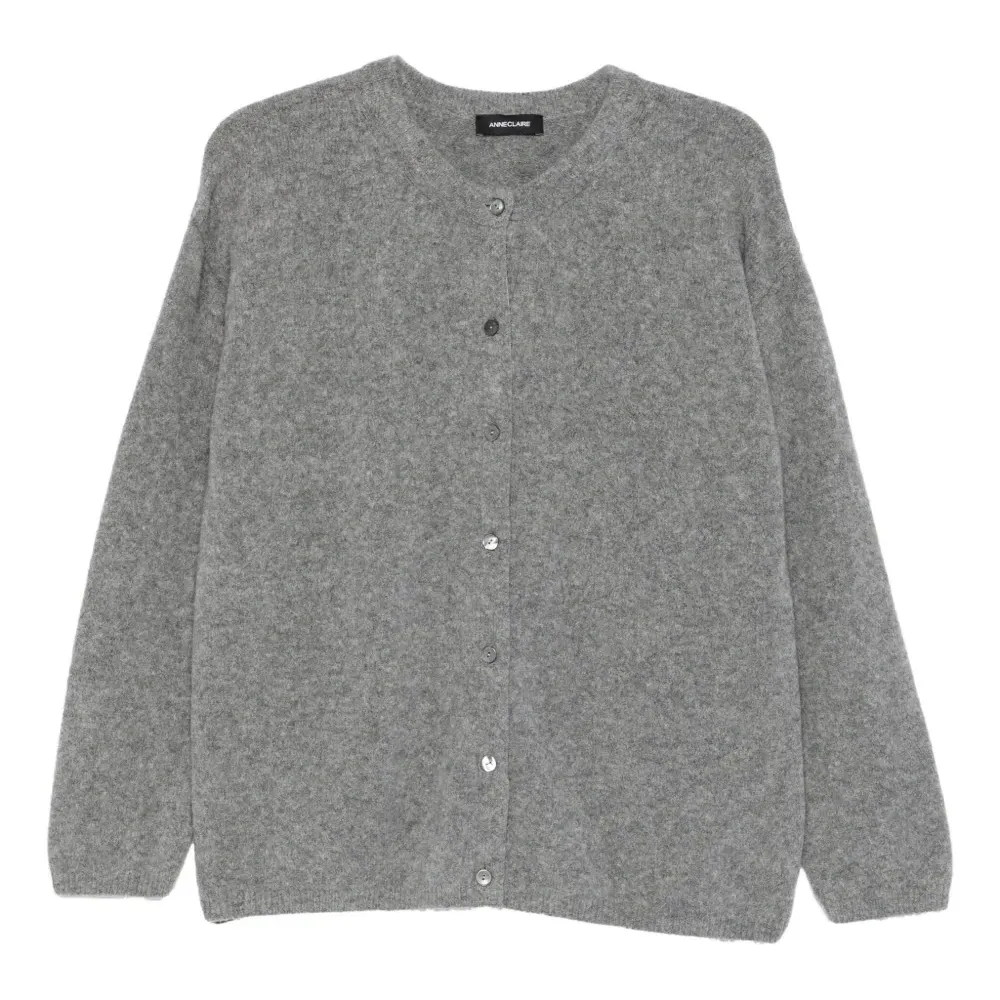 Кардиган с круглым вырезом