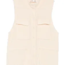 Жилет на пуговицах с клапанными карманами