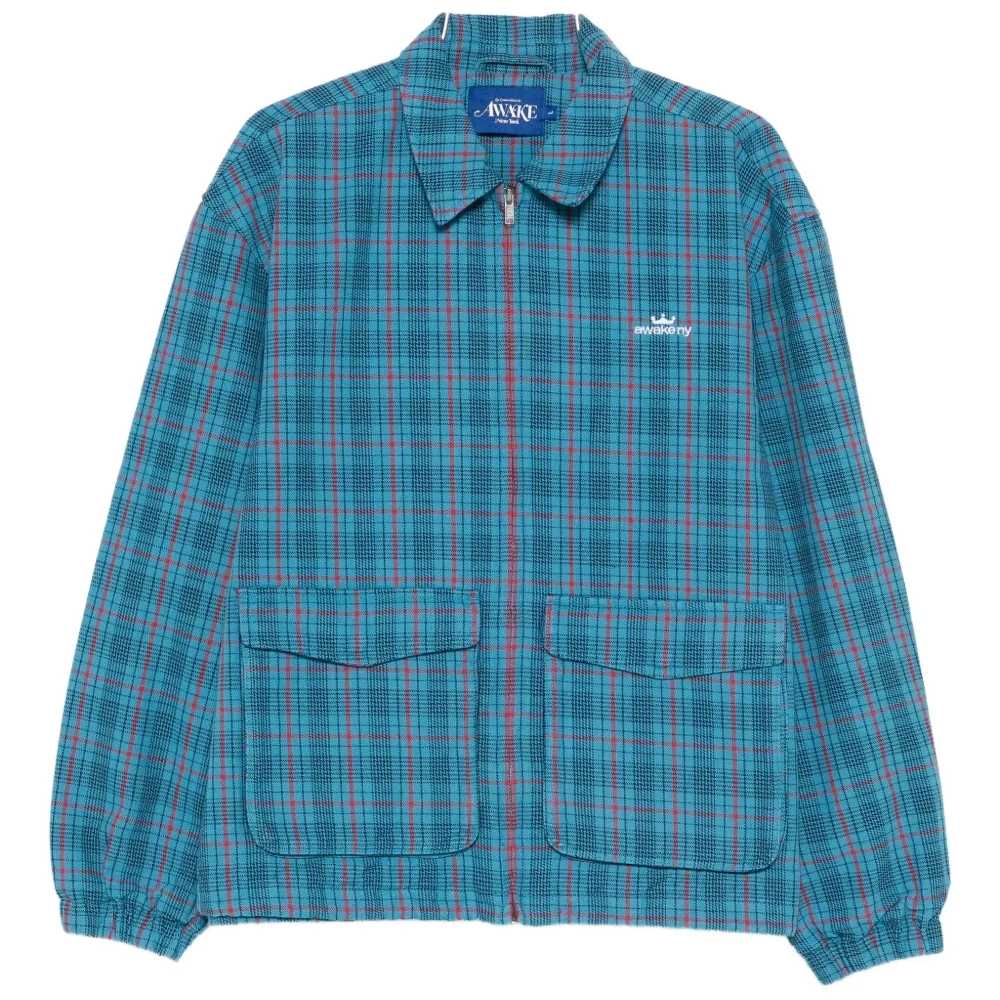 Клетчатый бомбер