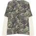 Футболка с камуфляжным принтом и двойными рукавами