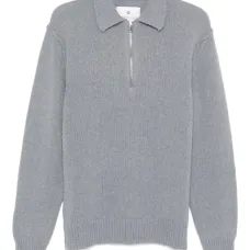 Свитер на молнии с воротником поло Свитер на молнии с воротником поло