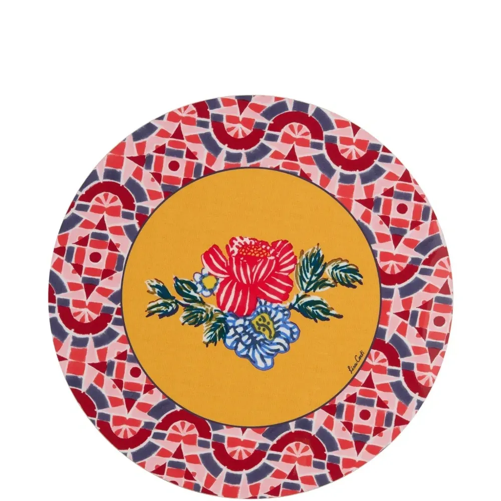 Подставки под тарелки с цветочным принтом (набор из двух)