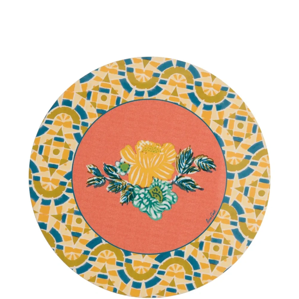 Подставки под тарелки с цветочным принтом (набор из двух)