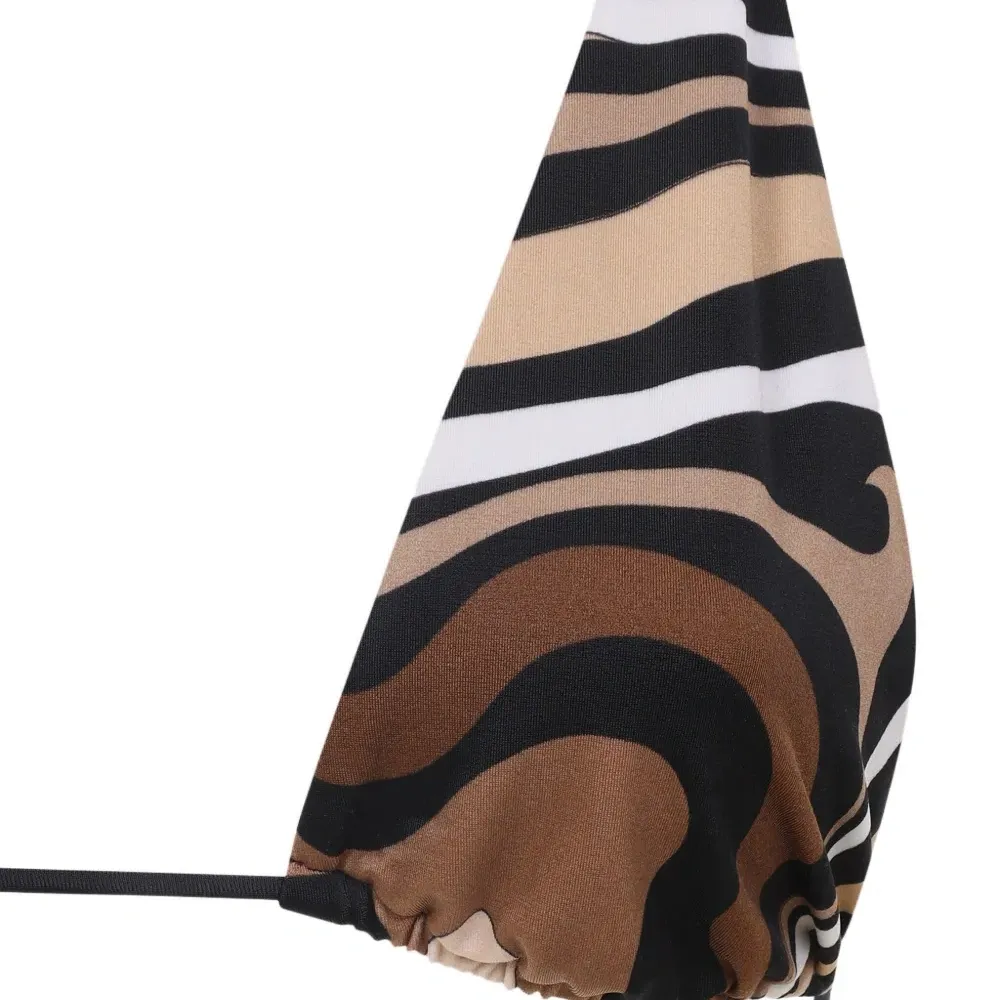 Бикини-топ с узором и завязками