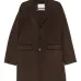 Пальто на пуговицах с накладными карманами с клапанами