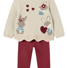 Костюм с брюками "Зайчики-сердечки" Костюм с брюками "Зайчики-сердечки"