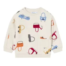 Свитшот с принтом на кармане