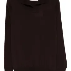 Свитер с воротником поло