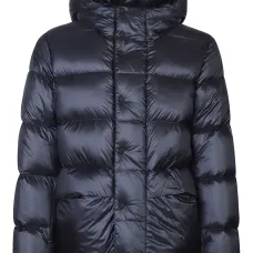 Стеганая куртка с капюшоном