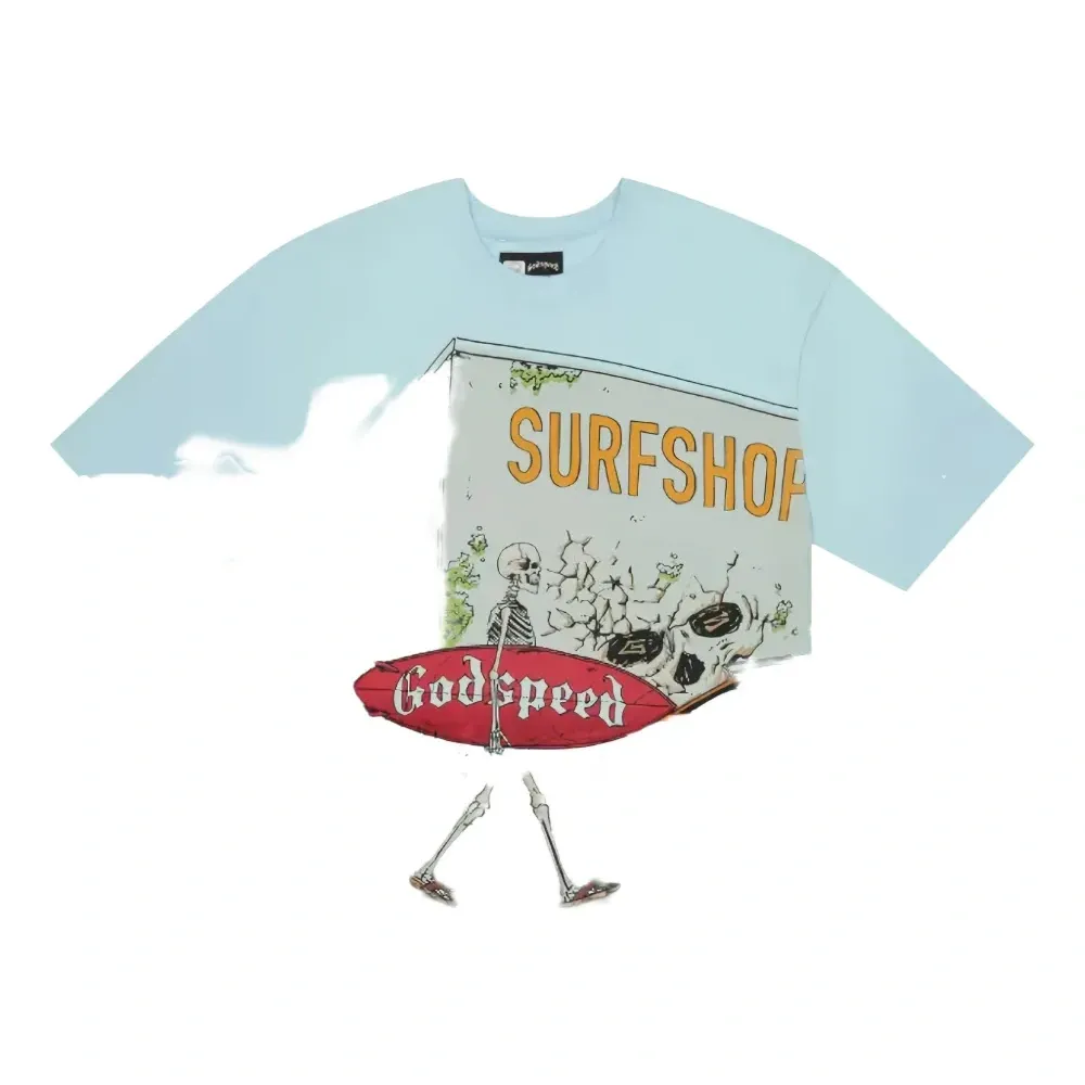 Футболка с графическим принтом «Серф-шоп»