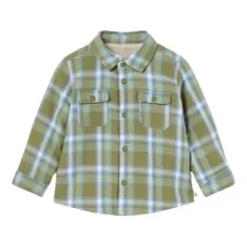 Рубашка из искусственного меха в клетку Рубашка из искусственного меха в клетку