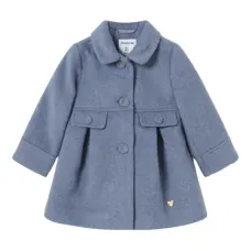 Пальто с клапанами на карманах