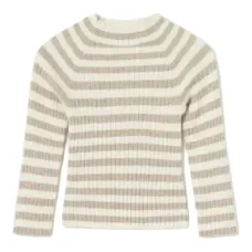 Топ в полоску с воротником-стойкой Топ в полоску с воротником-стойкой