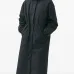 Просторное пальто с капюшоном