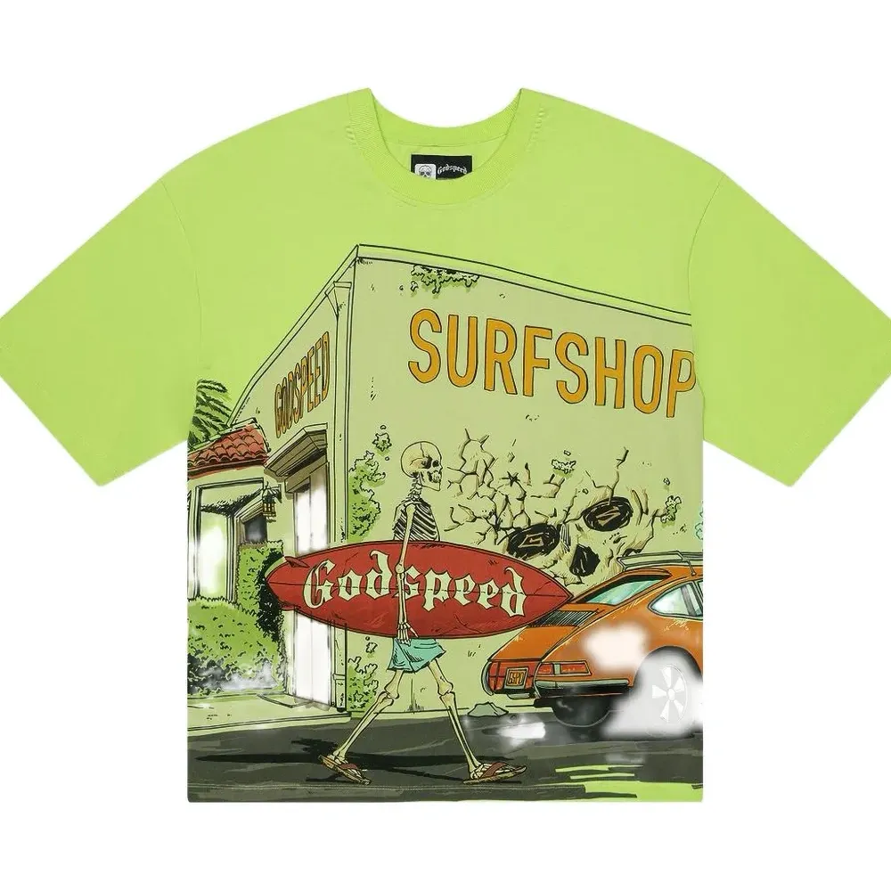 Футболка с графическим принтом «Серф-шоп»