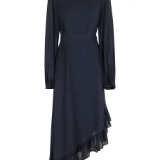 Платье-миди с оборками