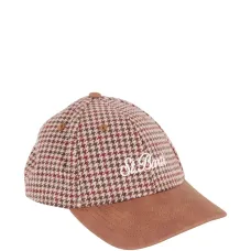 Бейсболка в ломаную клетку